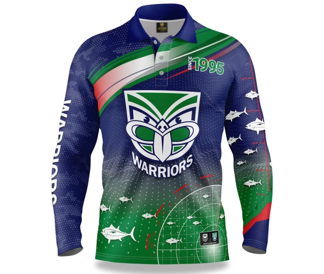 New Zealand Warriors Mens Fishfinder Fishing Shirt 2022