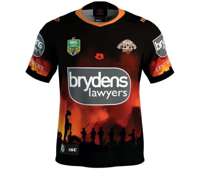 Wests Tigers 2018 Men's ANZAC Jersey