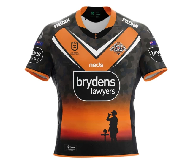 Wests Tigers Mens ANZAC Jersey 2021