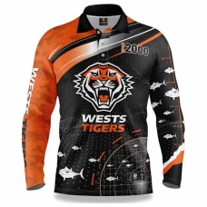 Wests Tigers Rugby Mens Fishfinder Fishing Shirt 2022