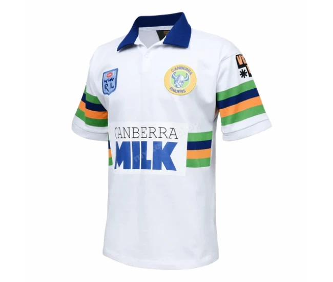 Canberra Raiders Rugby Mens Away NRL Retro Jersey 1994