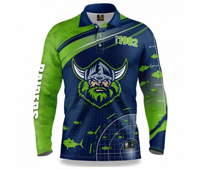 Canberra Raiders Rugby Men's Fishfinder Fishing Shirt 2022